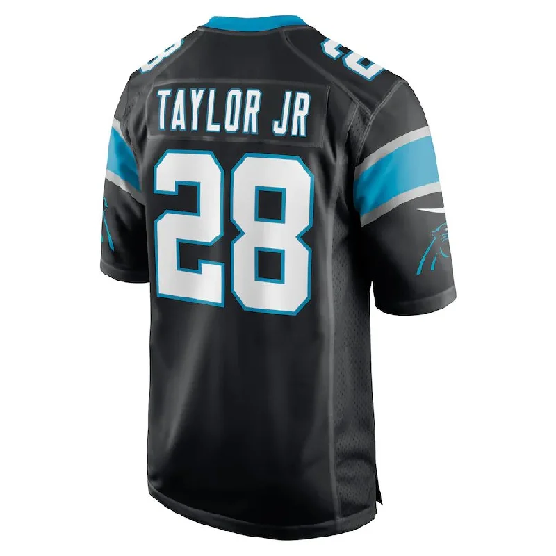 C.Panthers #28 Keith Taylor Jr. Black Game Player Jersey Stitched American Football Jerseys-NFL Color Rush Jerseys -