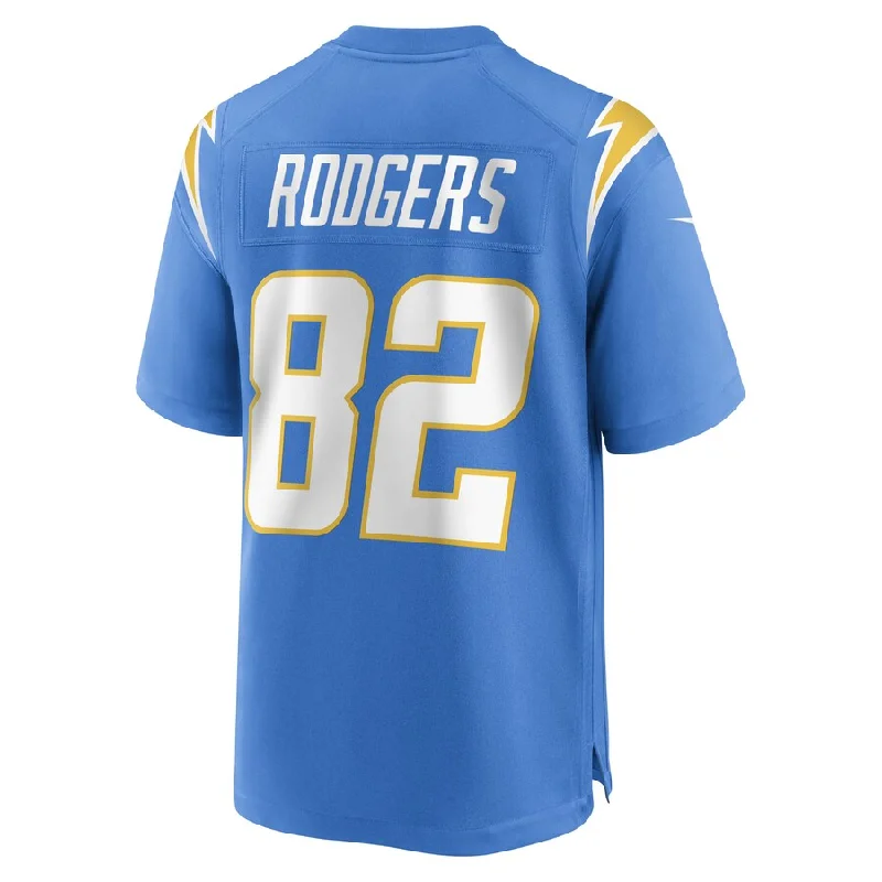 LA.Chargers #82 Richard Rodgers Powder Blue Game Player Jersey Stitched American Football Jerseys-NFL Home & Away Jerseys -