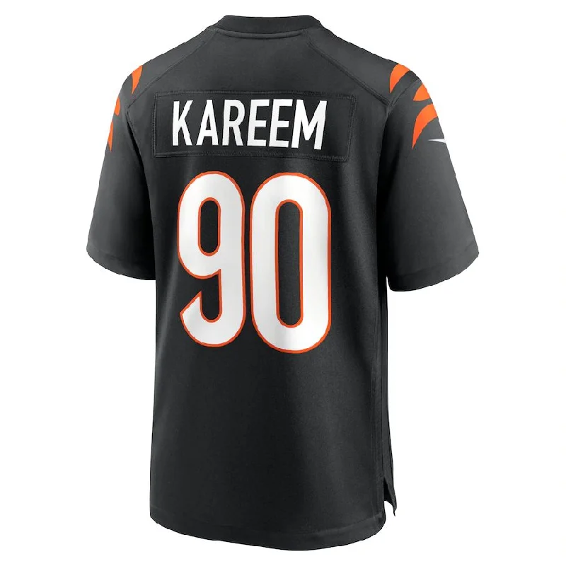 C.Bengals #90 Khalid Kareem Black Game Jersey Stitched American Football Jerseys-NFL Fan Shop Jerseys -