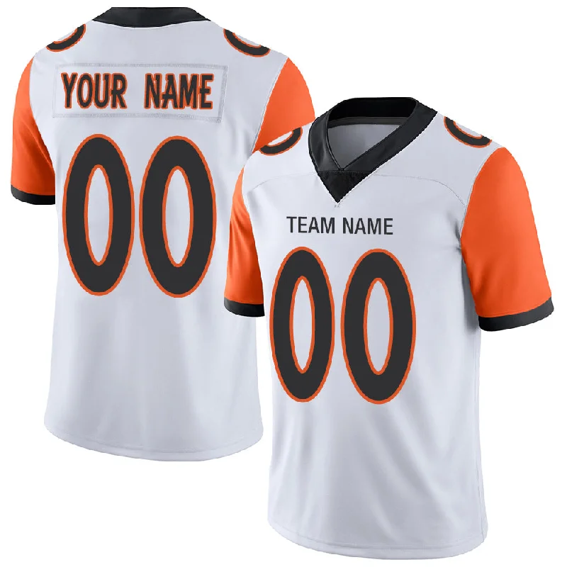 Custom C.Bengal Stitched American Football Jerseys Personalize Birthday Gifts White Jersey-NBA Swingman Jerseys -