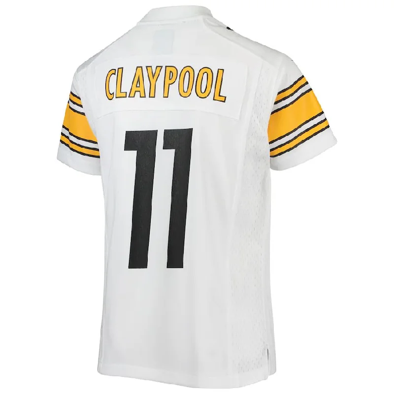 P.Steelers #11 Chase Claypool White Game Jersey Stitched American Football Jerseys-NFL Game-Worn Jerseys -