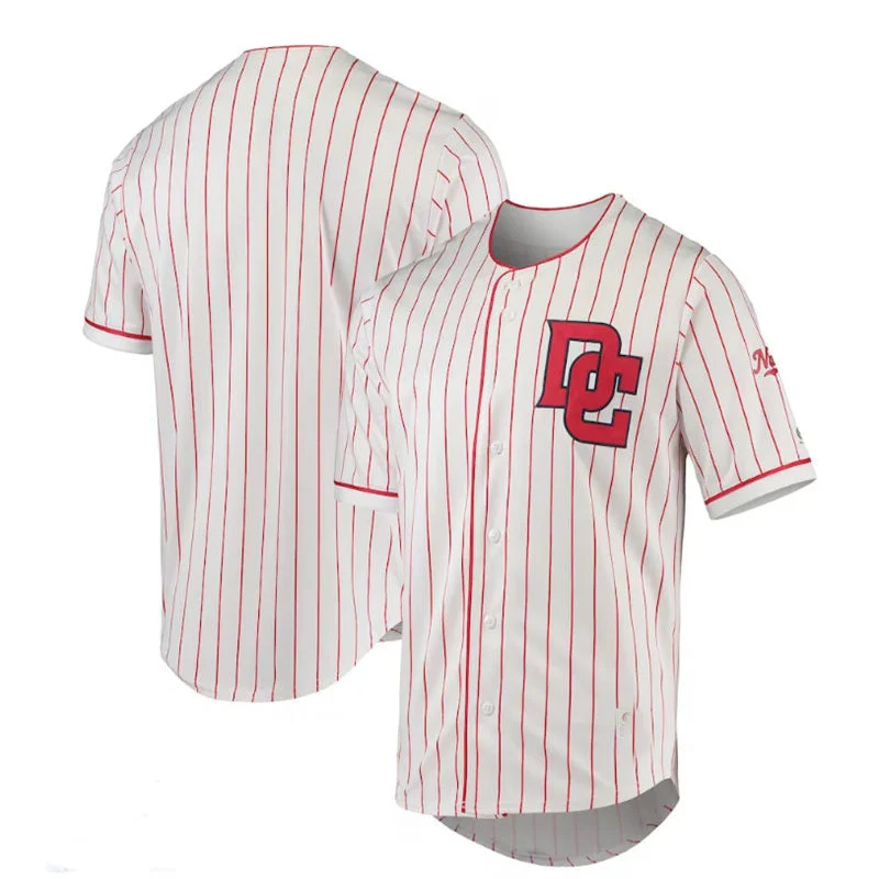 Washington Nationals True-Fan White Red Pinstripe Jersey Baseball Jerseys-NBA Custom Name Jerseys -