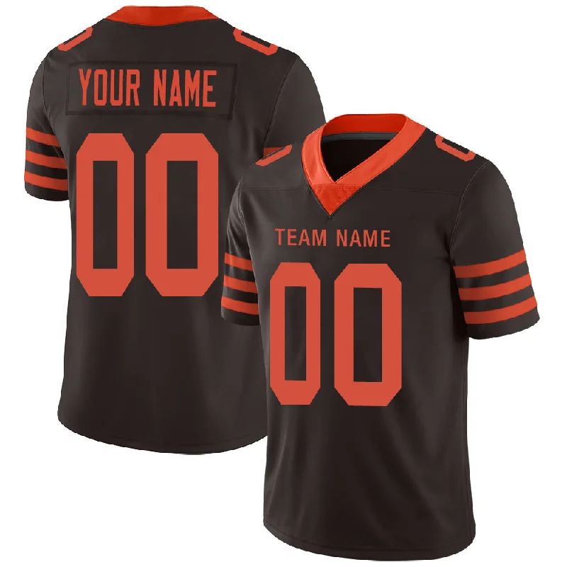 Custom C.Brown Stitched American Football Jerseys Personalize Birthday Gifts Brown Jersey-NBA Autographed Jerseys -