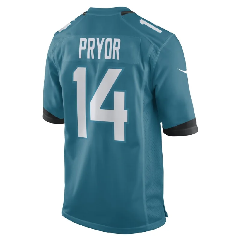 J.Jaguars #14 Kendric Pryor Teal Game Player Jersey Stitched American Football Jerseys-NFL Special Edition Jerseys -