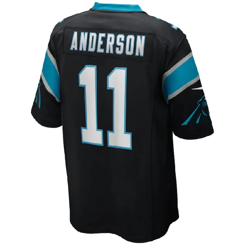 C.Panthers #11 Robbie Anderson Black Game Player Jersey Stitched American Football Jerseys-NFL Throwback Jerseys -