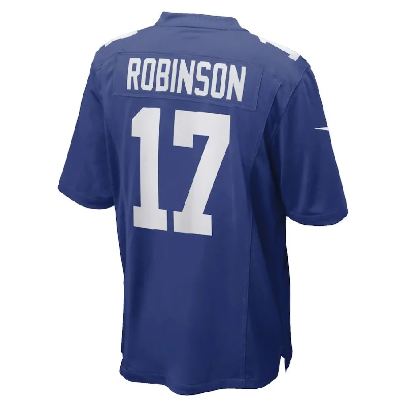 NY.Giants #17 Wan'Dale Robinson Royal Game Player Jersey Stitched American Football Jerseys-NFL Short Sleeve Football Jerseys -