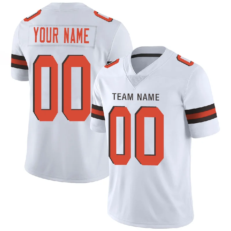 Custom C.Brown Stitched American Jerseys Personalize Birthday Gifts White Football Jerseys-NBA Replica Jerseys for Fans -