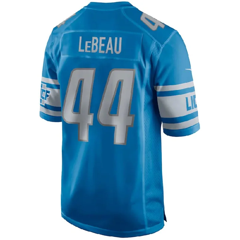 D.Lions #44 Dick LeBeau  Blue Game Retired Player Jersey Stitched American Football Jerseys-NFL Supporter Jerseys -