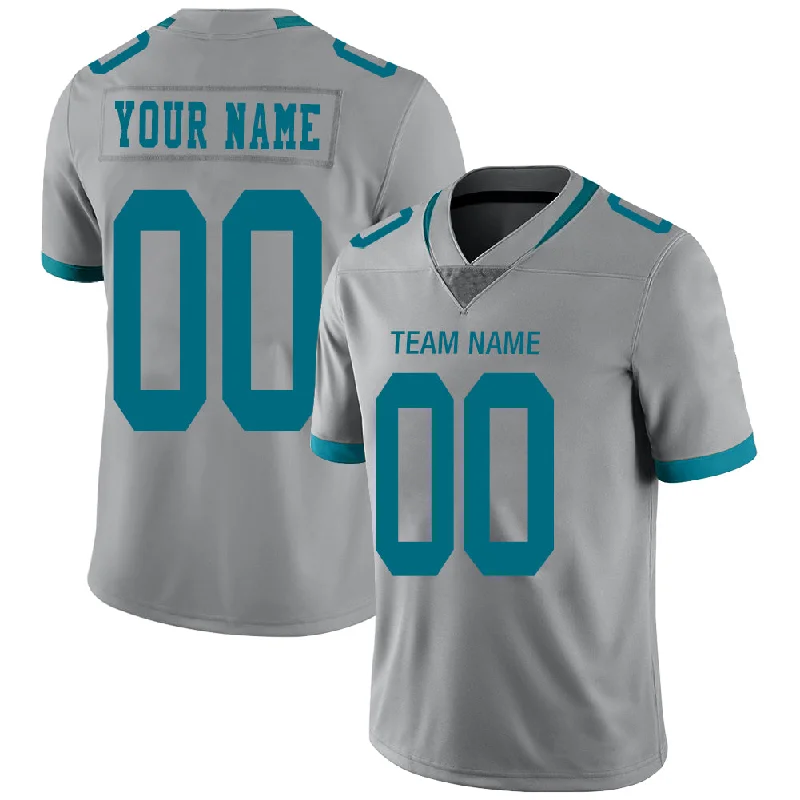 Custom J.Jaguars Stitched American Football Jerseys Personalize Birthday Gifts Grey Jersey-NBA Collector’s Basketball Jerseys -