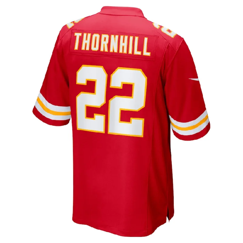 KC.Chiefs #22 Juan Thornhill Red Game Jersey Stitched American Football Jerseys-NFL College Throwback Jerseys -