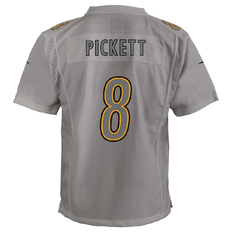 P.Steelers #8 Kenny Pickett Gray Atmosphere Game Jersey Stitched American Football Jerseys-NFL Supporter Jerseys -