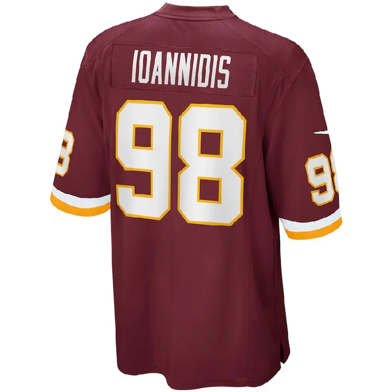 W.Football Team #98 Matt Ioannidis Burgundy Player Game Jersey Stitched American Football Jerseys-NFL Pro-Level Jerseys -