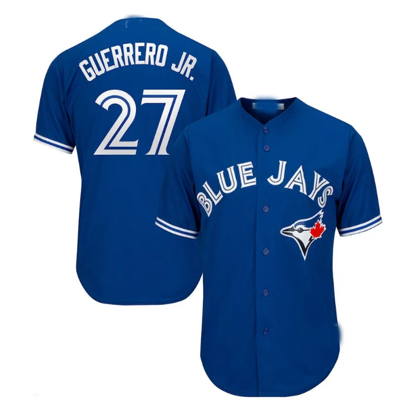 Toronto Blue Jays #27 Vladimir Guerrero Jr. Big & Tall Replica Player Jersey - Royal Baseball Jerseys-NBA Sportswear Jerseys -