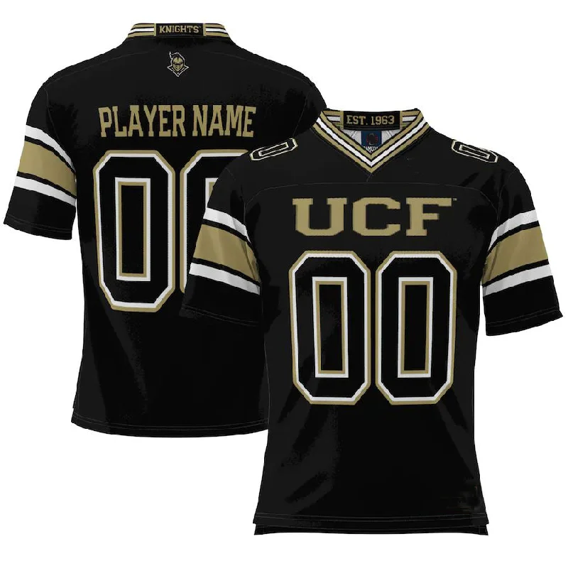 Custom U.Knights ProSphere NIL Pick-A-Player Football Jersey Black Stitched American College Jerseys-NBA Home & Away Jerseys -