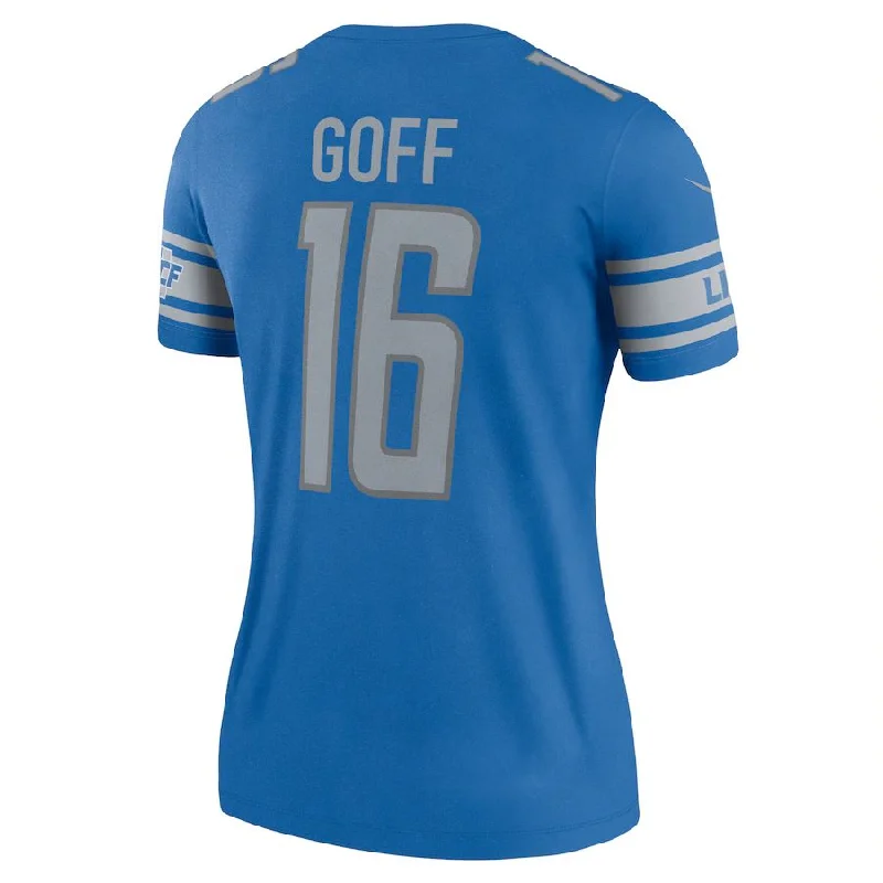 D.Lions #16 Jared Goff Blue Legend Jersey Stitched American Football Jerseys-NFL Customizable Football Jerseys -