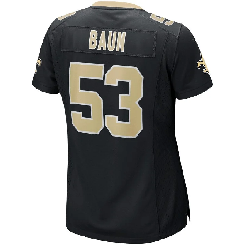 NO.Saints #53 Zack Baun Black Game Jersey Stitched American Football Jerseys-NFL Collector’s Jerseys -