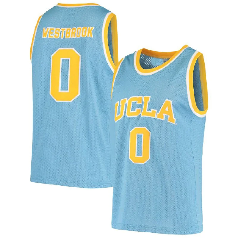 U.Bruins #0 Russell Westbrook Original Retro Brand Alumni Basketball Jersey Blue Stitched American College Jerseys-NBA Hall of Fame Jerseys -