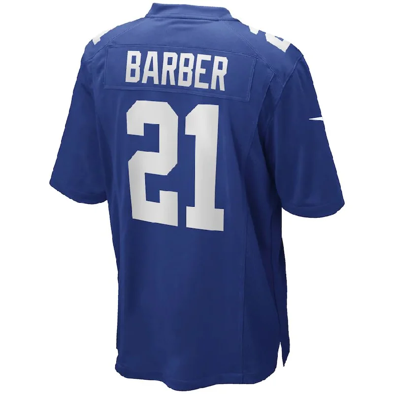 NY.Giants #21 Tiki Barber Royal Game Retired Player Jersey Stitched American Football Jerseys-NFL Custom Player Jerseys -