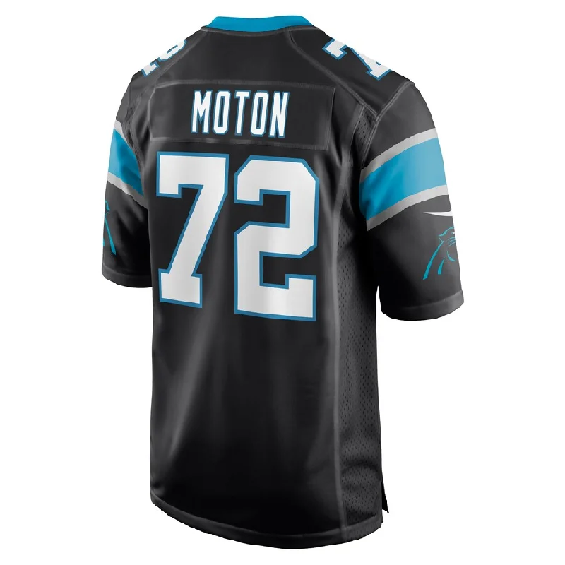 C.Panthers #72 Taylor Moton Black Game Jersey Stitched American Football Jerseys-NFL Official Licensed Jerseys -