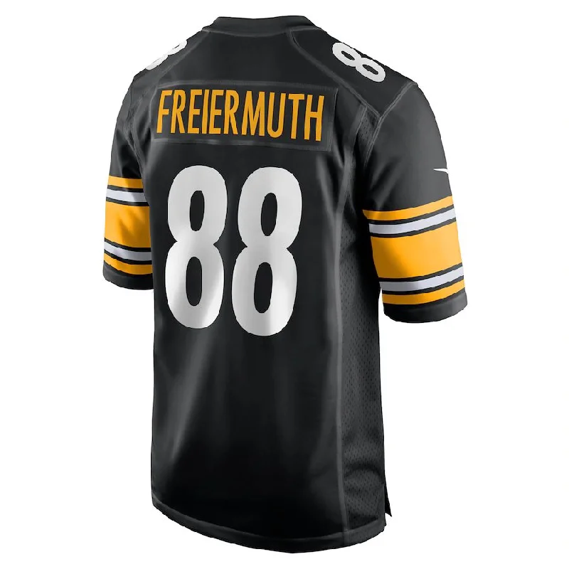 P.Steelers #88 Pat Freiermuth Black Game Jersey Stitched American Football Jerseys-NFL Sports Fan Jerseys -