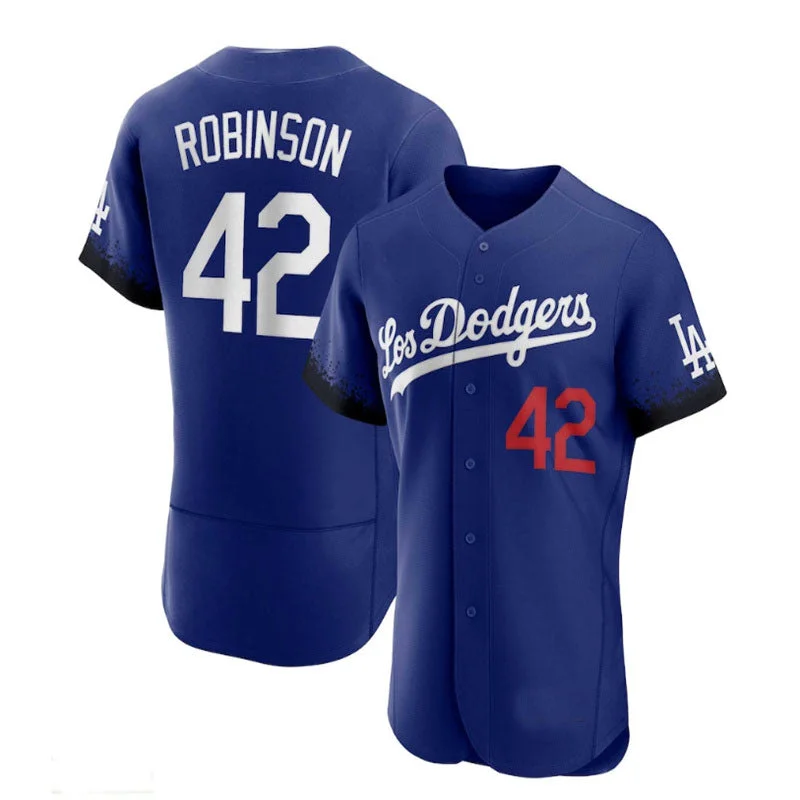 Los Angeles Dodgers #42 Jackie Robinson City Connect Authentic Player Jersey Baseball Jerseys-NBA Fan Favorite Jerseys -