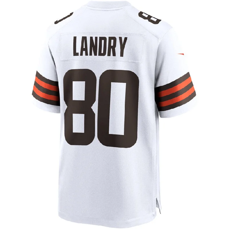 C.Browns #80 Jarvis Landry White Game Jersey Stitched American Football Jerseys-NFL Customizable Football Jerseys -