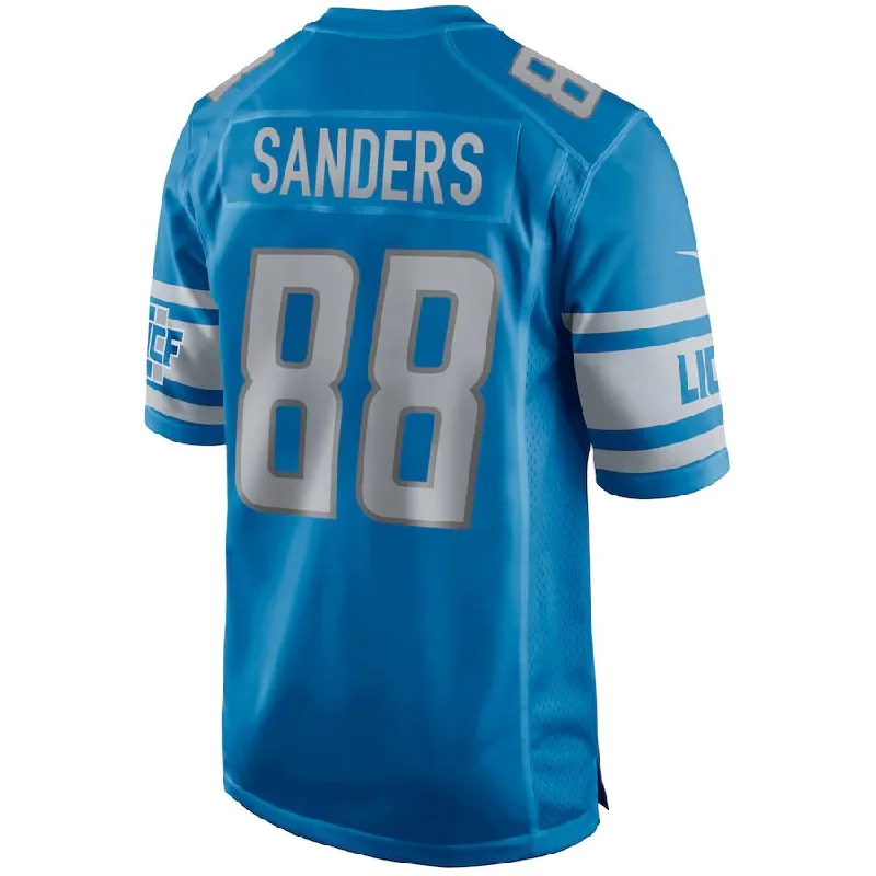 D.Lions #88 Charlie Sanders Blue Game Retired Player Jersey Stitched American Football Jerseys-NFL Limited Edition Jerseys -