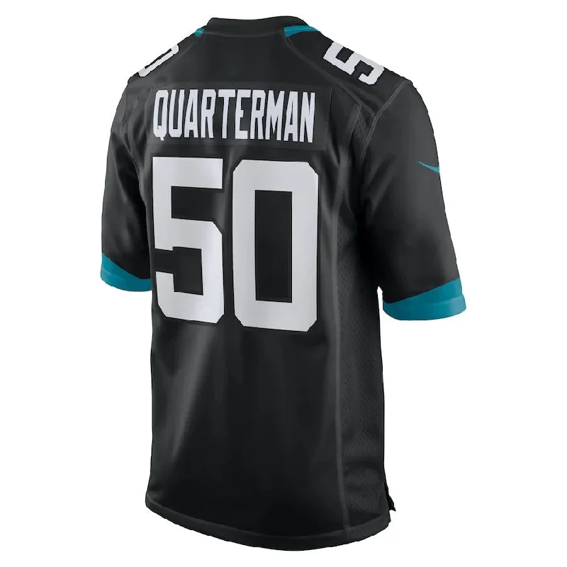 J.Jaguars #50 Shaquille Quarterman Black Game Jersey Stitched American Football Jerseys-NFL New Season Jerseys -