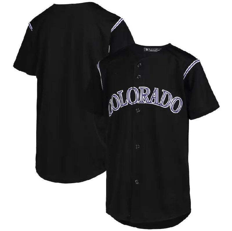 Colorado Rockies Black Home Replica Player Name Jersey Baseball Jerseys-NBA Statement Jerseys -