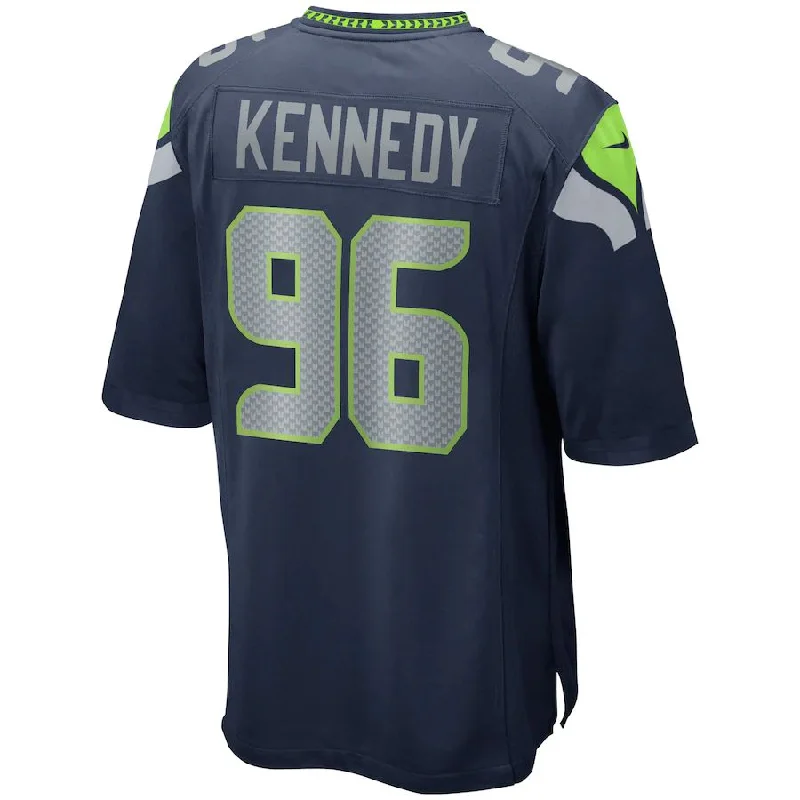 S.Seahawks #96 Cortez Kennedy College Navy Game Retired Player Jersey Stitched American Football Jerseys-NFL Military Salute Jerseys -