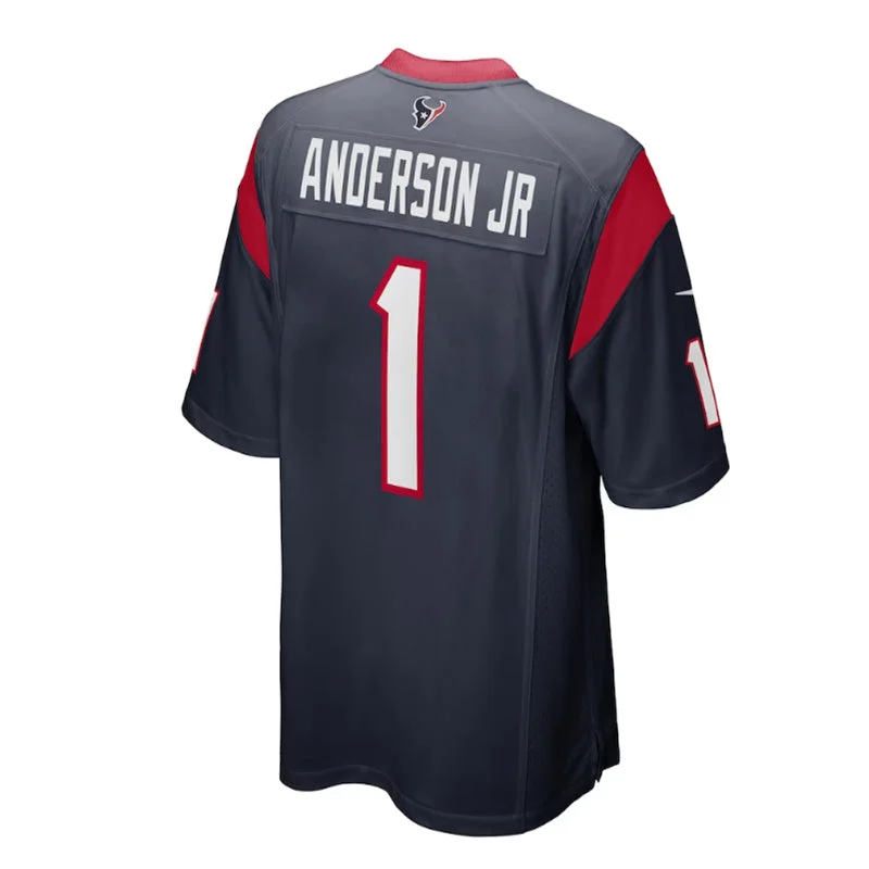 H.Texans #1 Will Anderson Jr. 2023 Draft First Round Pick Game Jersey - Navy Stitched American Football Jerseys-NFL Short Sleeve Football Jerseys -