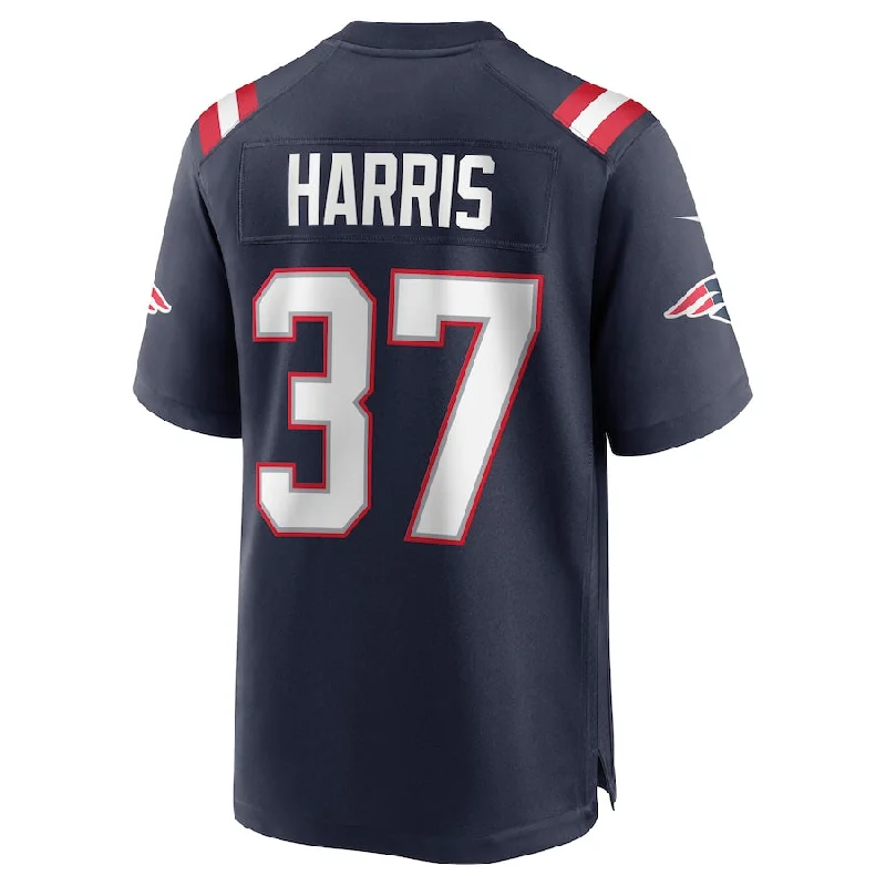 NE.Patriots #37 Damien Harris Navy Game Jersey Stitched American Football Jerseys-NFL Anniversary Edition Jerseys -