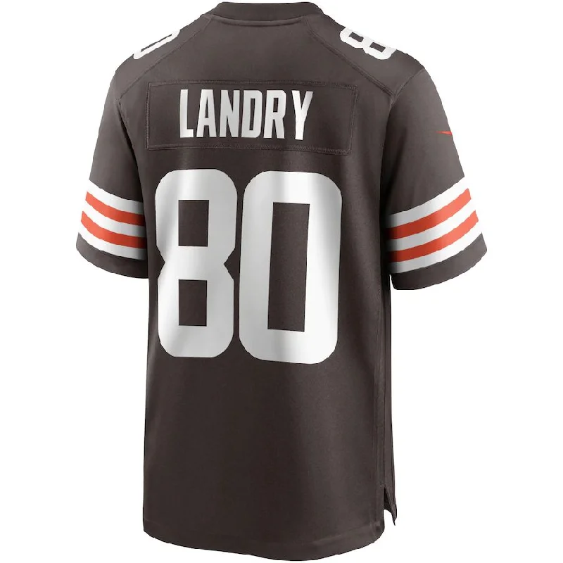 C.Browns #80 Jarvis Landry Brown Game Player Jersey Stitched American Football Jerseys-NFL Classic Football Jerseys -