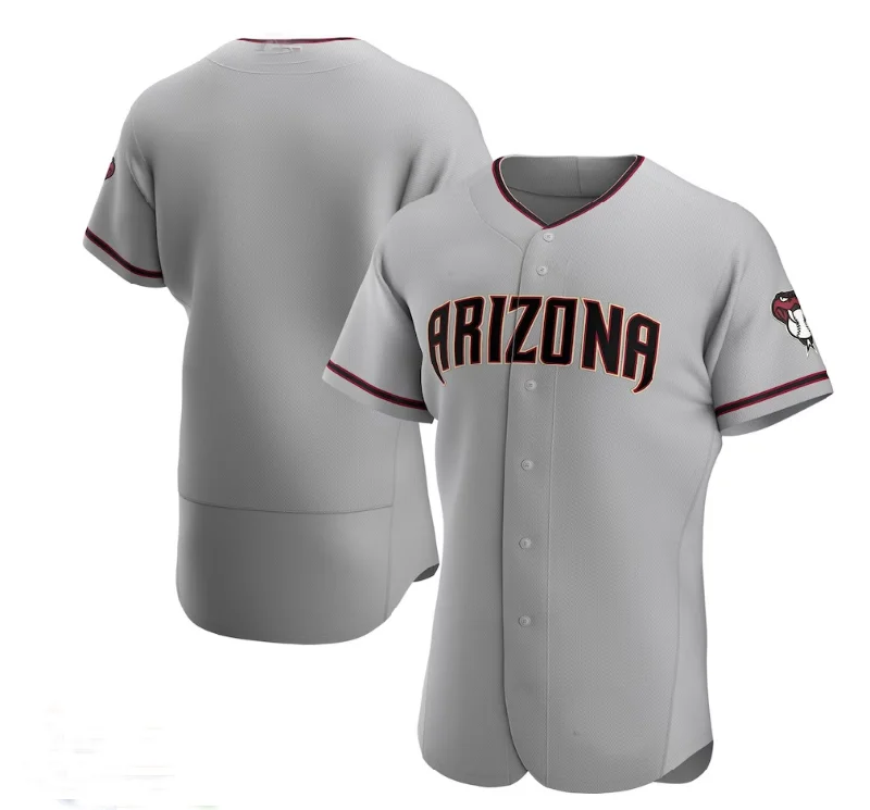 Arizona Diamondbacks Road Authentic Team Jersey - Gray Stitches Baseball Jerseys-NBA Alternative Jerseys -