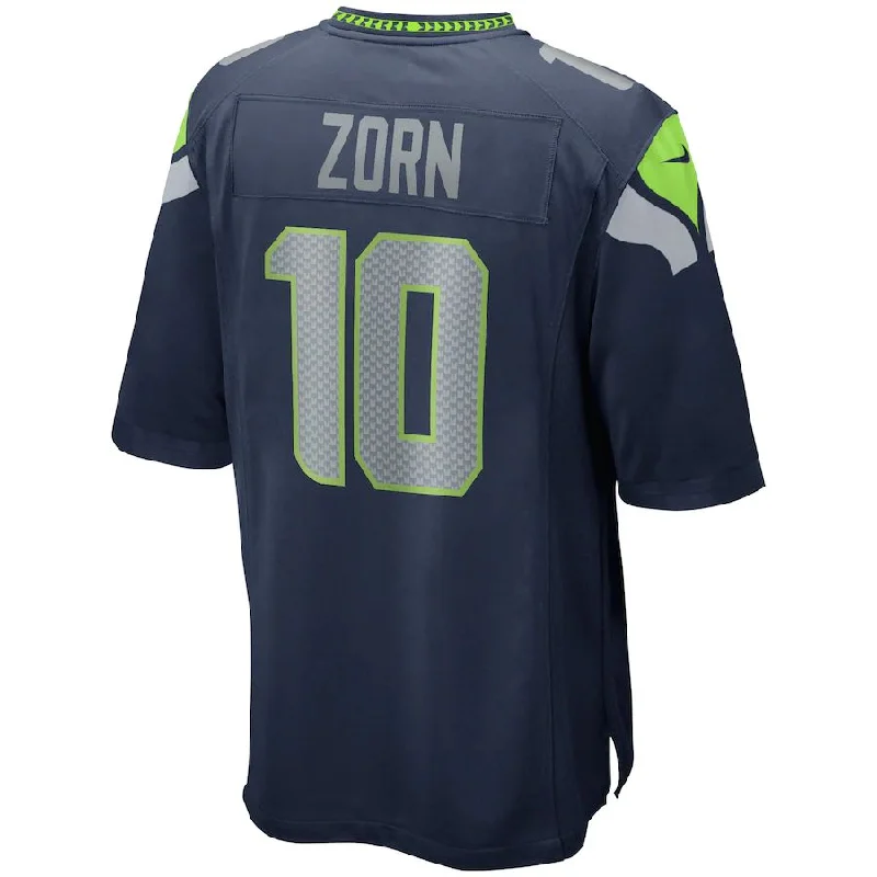 S.Seahawks #10 Jim Zorn College Navy Game Retired Player Jersey Stitched American Football Jerseys-NFL Special Edition Jerseys -