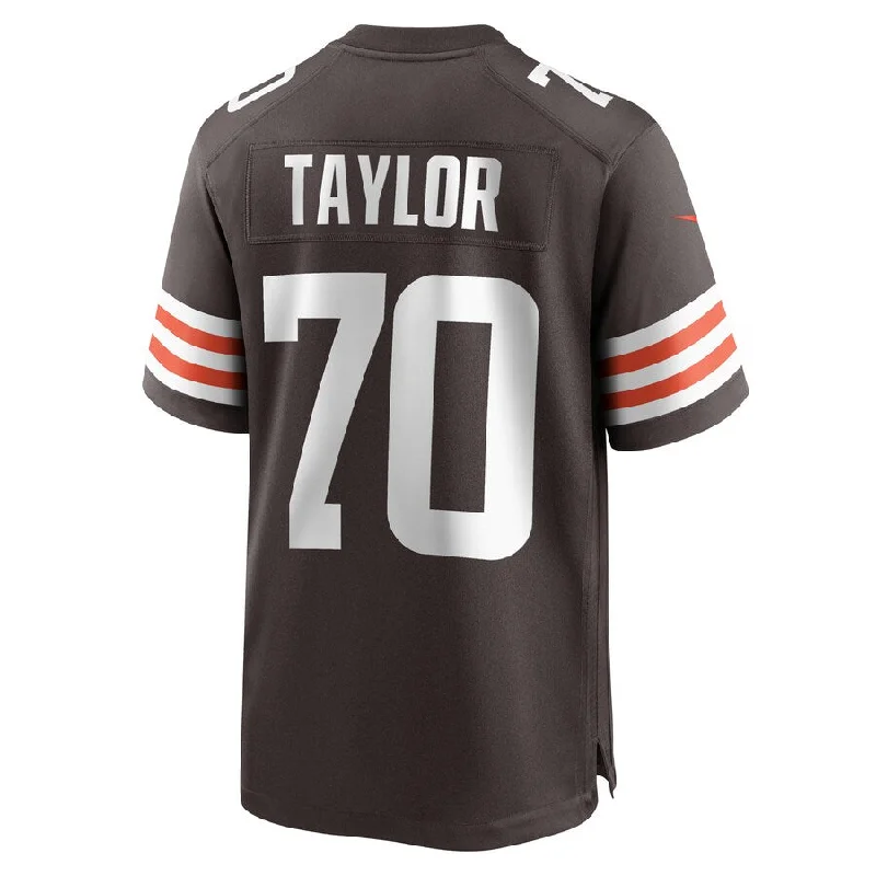 C.Browns #70 Alex Taylor Brown Team Game Player Jersey Stitched American Football Jerseys-NFL Special Edition Jerseys -