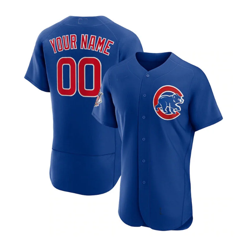 Custom Chicago Cubs Alternate Authentic Jersey - Royal Baseball Jerseys-NBA Autographed Jerseys -