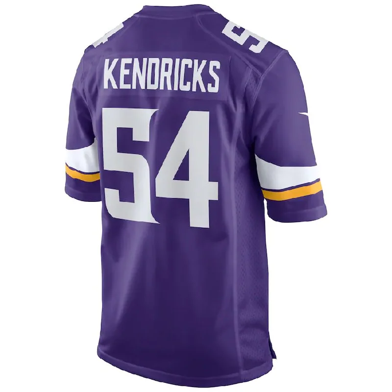 MN.Vikings #54 Eric Kendricks Purple Game Jersey Stitched American Football Jerseys-NFL Home & Away Jerseys -