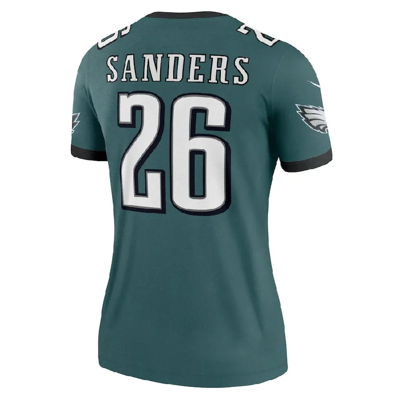 P.Eagles #26 Miles Sanders Midnight Green Legend Jersey Stitched American Football Jerseys-NFL Preseason Jerseys -