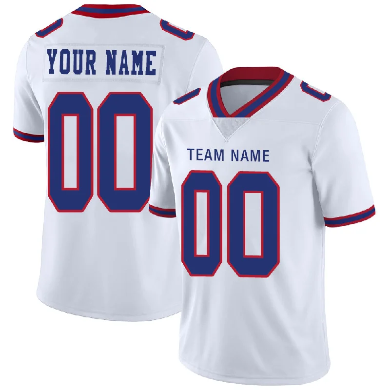 Custom B.Bills Stitched American Football Jerseys Personalize Birthday Gifts White Jersey-NBA Official Team Jerseys -