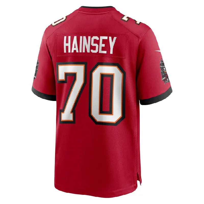 TB.Buccaneers #70 Robert Hainsey Red Game Jersey Stitched American Football Jerseys-NFL Anniversary Edition Jerseys -