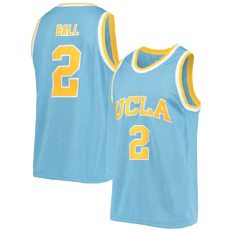 U.Bruins #2 Lonzo Ball Original Retro Brand Alumni Basketball Jersey Blue Stitched American College Jerseys-NBA Special Edition Jerseys -