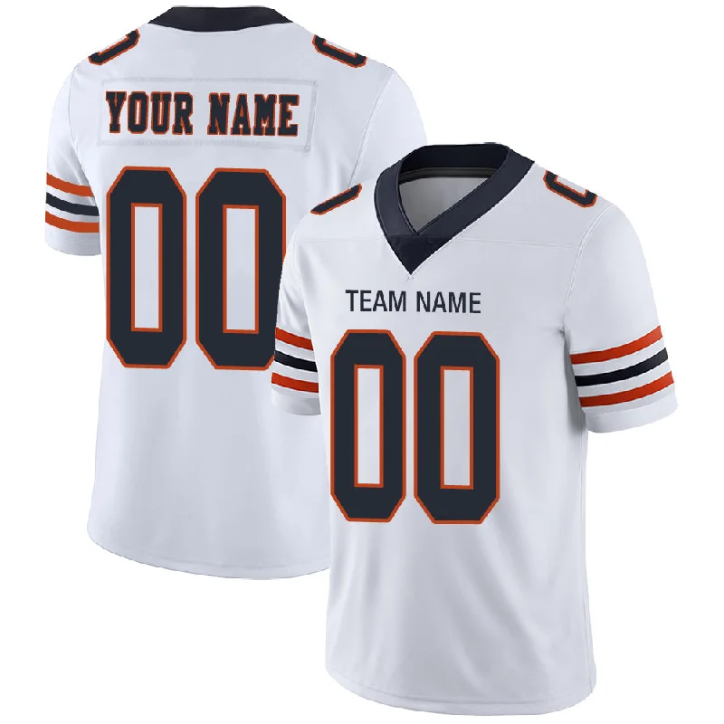 Custom C.Bear Stitched American Football Jerseys Personalize Birthday Gifts White Jersey-NBA Short Sleeve Jerseys -