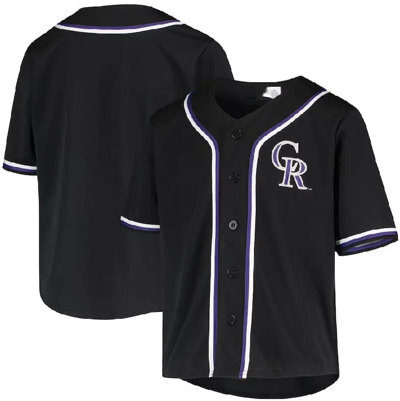 Colorado Rockies Black Home Replica Player Name Jersey Baseball Jerseys-NBA Swingman Jerseys -