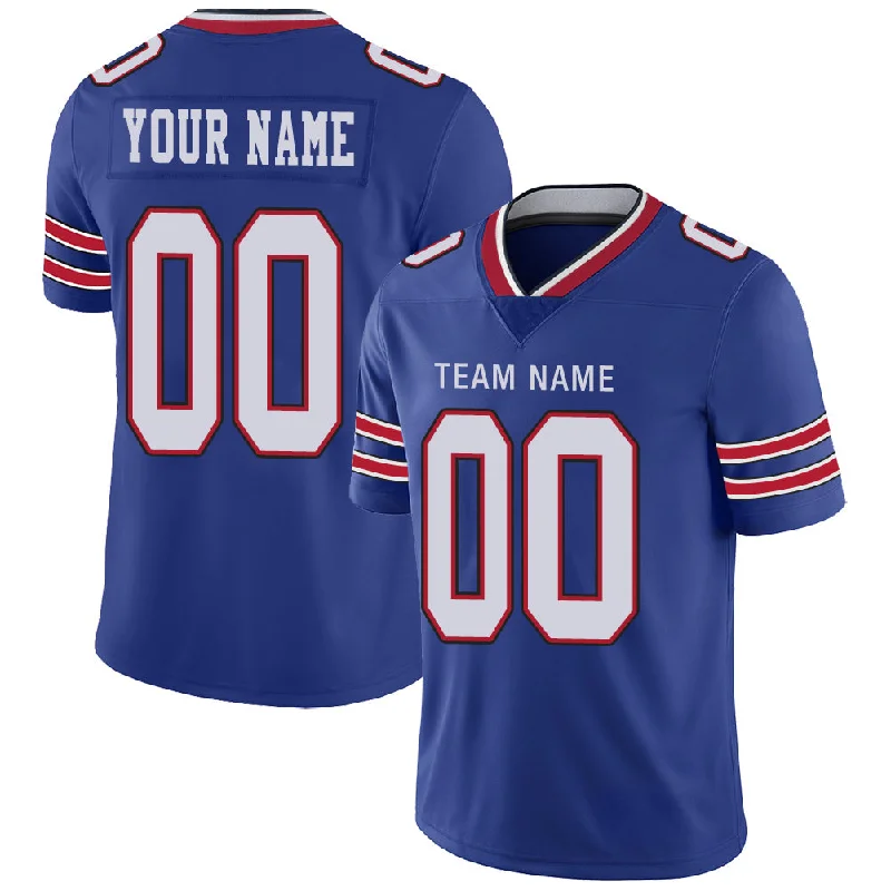 Custom B.Bills Stitched American Football Jerseys Personalize Birthday Gifts Blue Jersey-NBA Classic Team Jerseys -