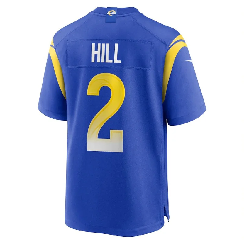 LA.Rams #2 Troy Hill Royal Game Player Jersey Stitched American Football Jerseys-NFL Collector’s Jerseys -