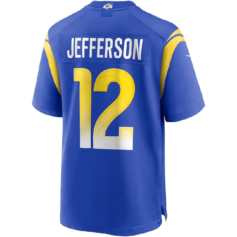 LA.Rams #12 Van Jefferson Royal Player Game Jersey Stitched American Football Jerseys-NFL Classic Football Jerseys -