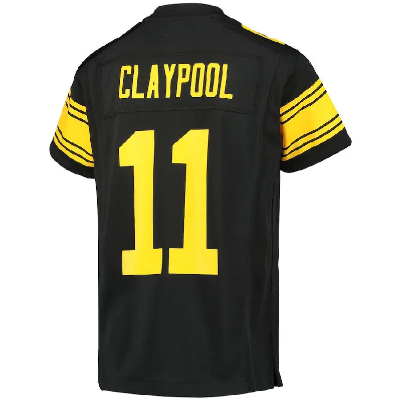 P.Steelers #11 Chase Claypool Black Alternate Player Game Jersey Stitched American Football Jerseys-NFL Women’s Team Jerseys -