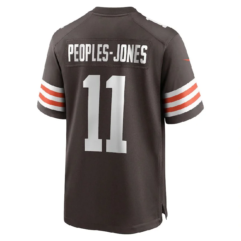 C.Browns #11 Donovan Peoples-Jones  Brown Game Jersey Stitched American Football Jerseys-NFL Supporter Jerseys -