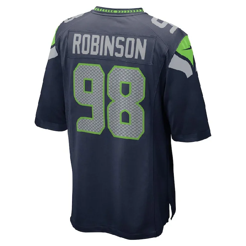 S.Seahawks #98 Alton Robinson College Navy Game Jersey Stitched American Football Jerseys-NFL Youth Football Jerseys -